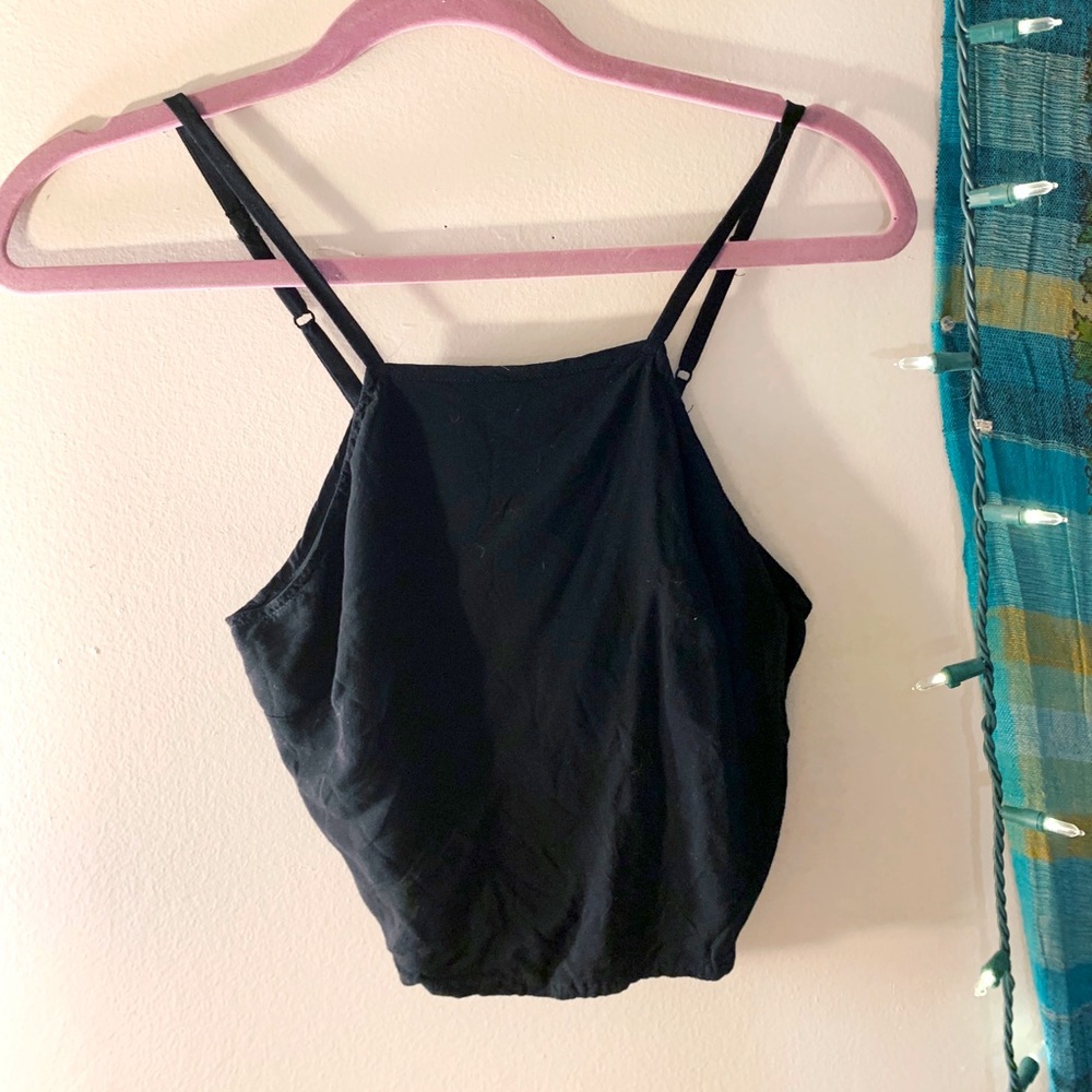 Black crop top